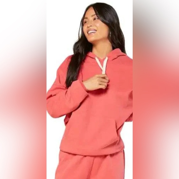 Outerknown Hoodie Slouchy Cranberry - New With Tags- Giftable - Picture 7 of 7